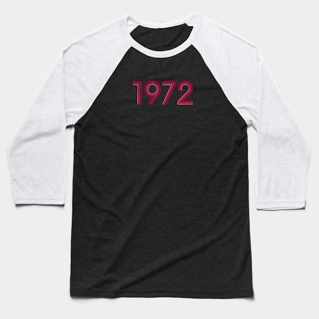 1972 50th tee / 1 Baseball T-Shirt by attadesign